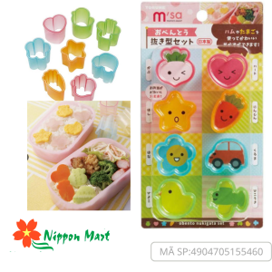 Set 8 khuôn tạo hình đồ ăn M'sa