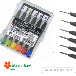Bộ 6 tua vít cỡ nhỏ (4 đầu dẹt, 2 đầu Phillips)