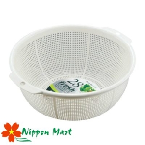 RỔ NHỰA TRÒN FRESH 28CM MÀU TRẮNG NHẬT BẢN