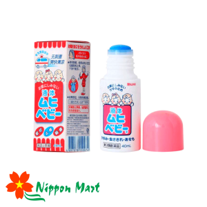 Lăn trị muỗi đốt Muhi Nhật Bản 40ml dành cho trẻ sơ sinh