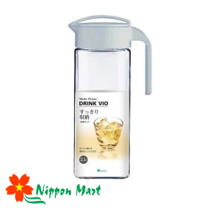 Bình Nước Cao Cấp Nắp Xoay, Có Tay Cầm Drink Vio 2.1L (nắp xám)