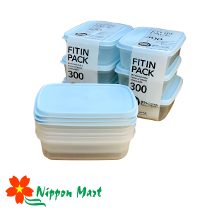 Set 3 hộp nhựa nắp dẻo 300ml Fitin Pack (màu xanh)