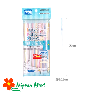 Set 50 Ống Hút Nhựa Flexible Straw (Cỡ dài)