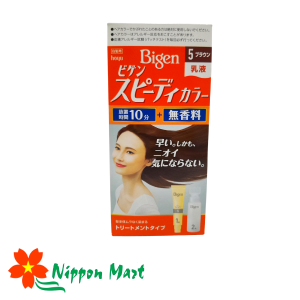 Thuốc nhuộm tóc phủ bạc Bigen màu 5, nhuộm nhanh 10 phút