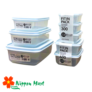 Hộp nhựa nắp dẻo 900ml Fitin Pack (nắp màu xanh nhạt)