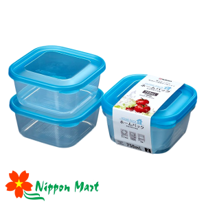 Set 2 Hộp Nhựa 750ml  Home Pack (Màu xanh)