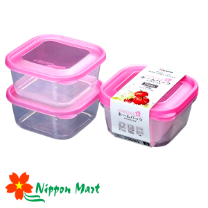 Set 2 Hộp Nhựa 750ml  Home Pack (Màu hồng)