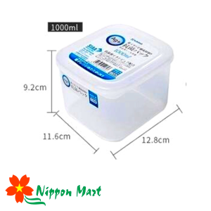 Hộp Nhựa Đựng Thực Phẩm Nắp Dẻo Kháng Khuẩn Ag+ NAYAKA 1L 