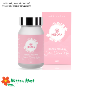 Viên uống thơm cơ thể, cân bằng nội tiết tố Hebora Premium 60 viên