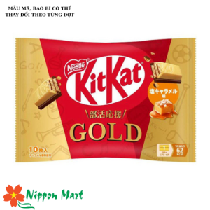(Date T2/2026) Bánh kitkat socola caramel muối 10 cái (bao bì giấy)