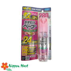  Chai xịt muỗi, ruồi Fumakilla Vape 280 lần xịt (màu hồng)