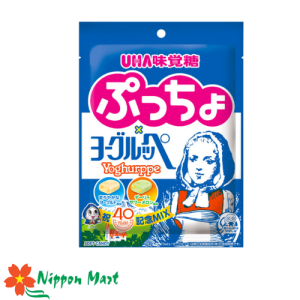 (DATE T1/2026) Kẹo UHA 2 vị dưa lưới và sữa chua 62g