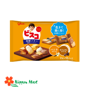 Bánh quy Glico Bisco vị cà phê và kem vani