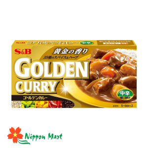 Viên cà ri cô đặc S&B Golden Curry cay vừa