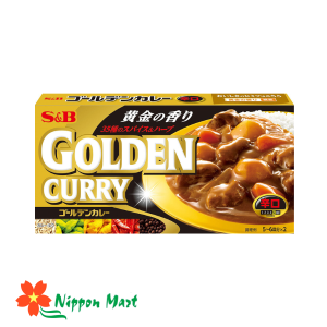 Viên cà ri cô đặc S&B GOLDEN CURRY cay