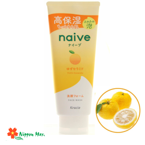 Sữa rửa mặt tạo bọt Naive Kracie(với Ceramide từ quả Yuzu) 130g