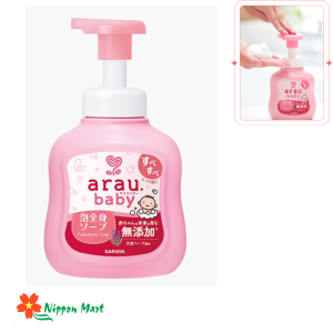 Sữa tắm tạo bọt toàn thân cho bé Arau Foam Baby  Soap 450ml