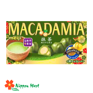(7/2025) Socola trà xanh nhân hạt macca Meiji 9 viên