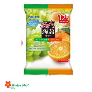 (Date t9/2026) Thạch Orihiro vị cam nho xanh 12 túi