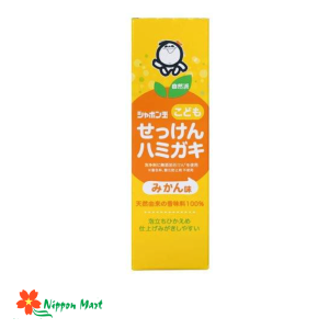 Kem đánh răng cho trẻ em hương quýt Shabondama 50g
